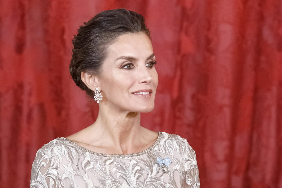 L'eyeliner marron de Letizia d'Espagne