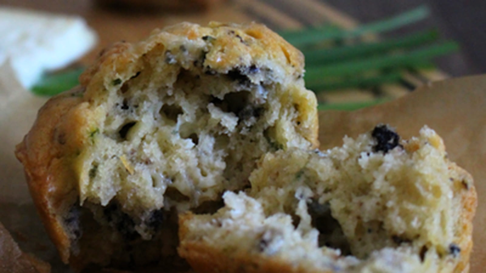 Muffins aux noix et Roquefort