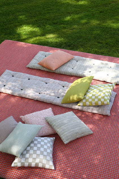 Tapis Bayamo rouge orangé de Pierre Frey