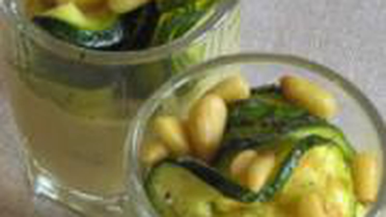 Courgettes à la crème de roquefort