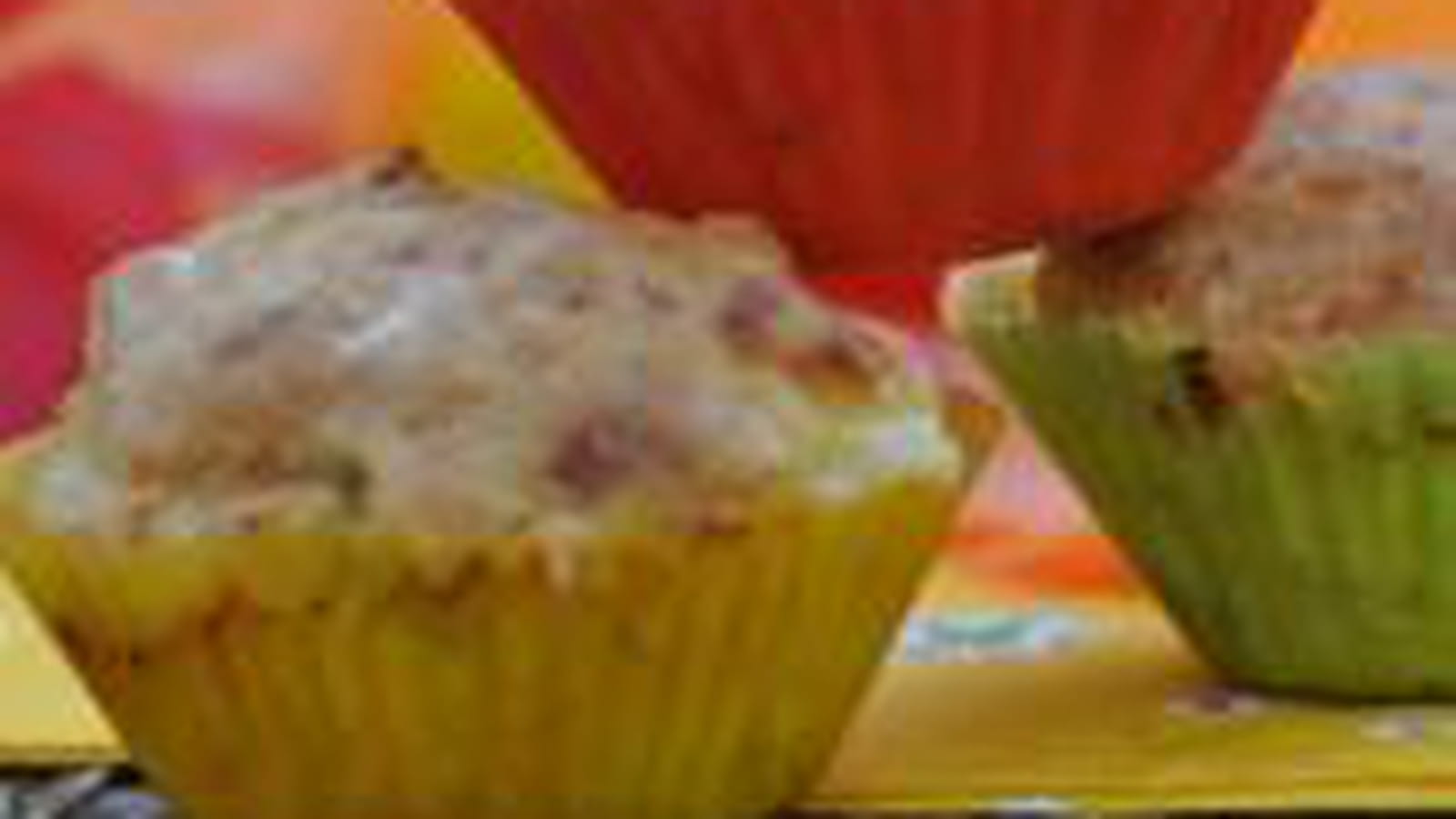 Muffins St Marcellin-rhubarbe