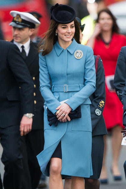 Kate Middleton et son manteau bleu