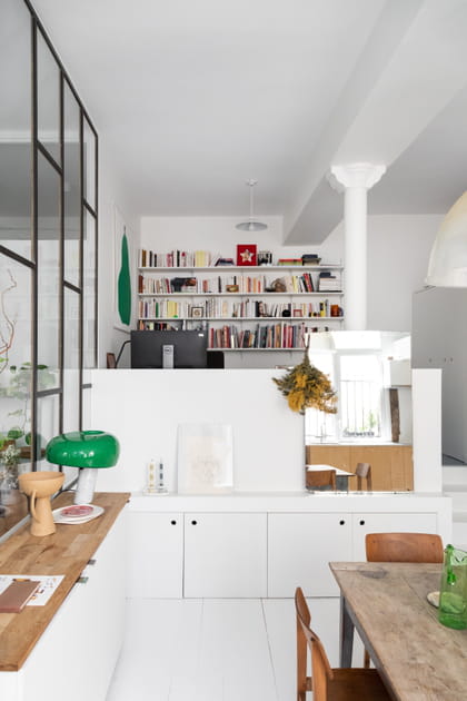 Apr&egrave;s&nbsp;: une salle &agrave; manger avec plus d'espace et m&ecirc;me un coin bureau