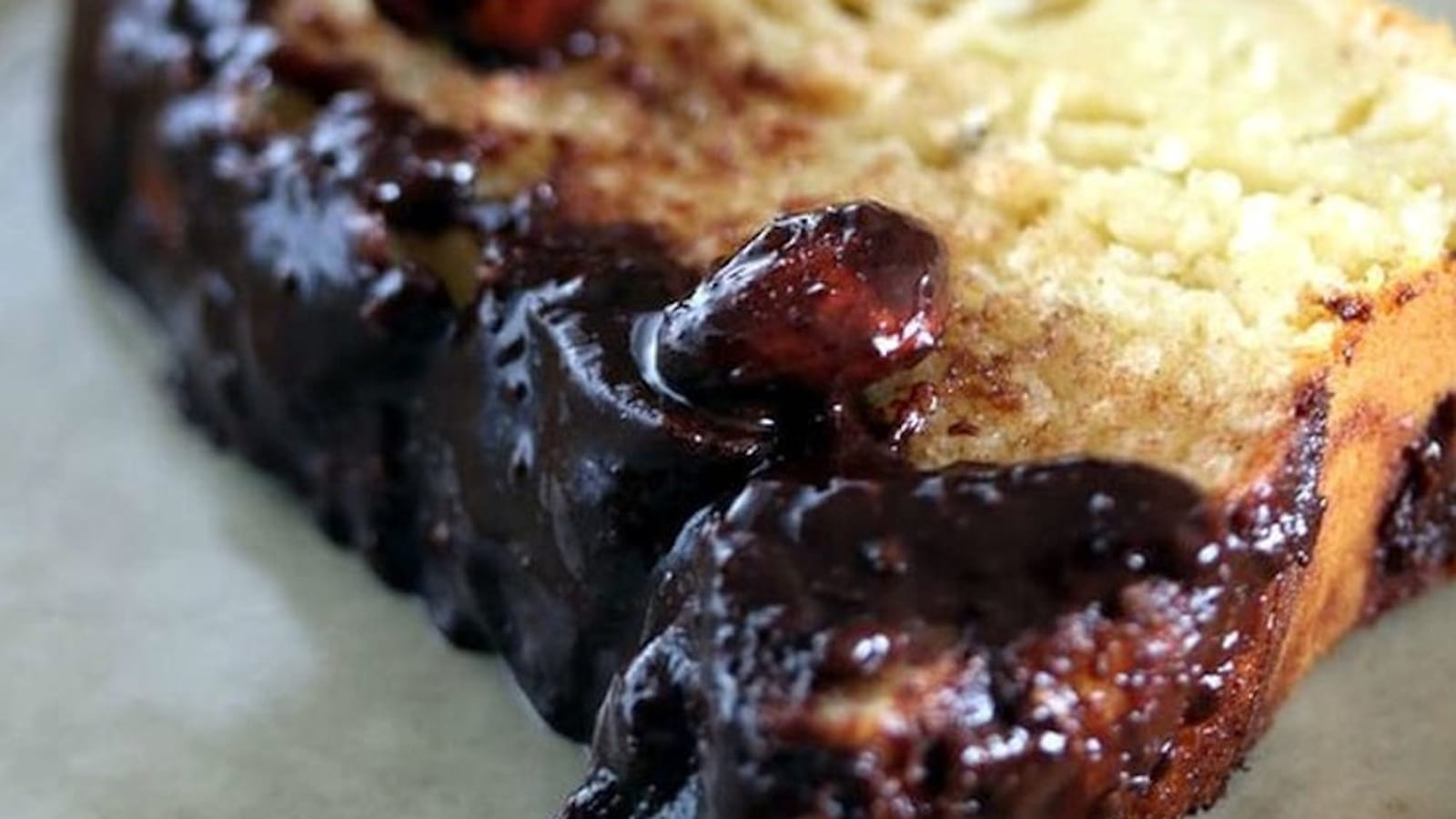 Cake au yaourt nappage au chocolat