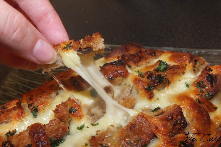 recette de pain apéritif cheese and garlic crack bread : la recette