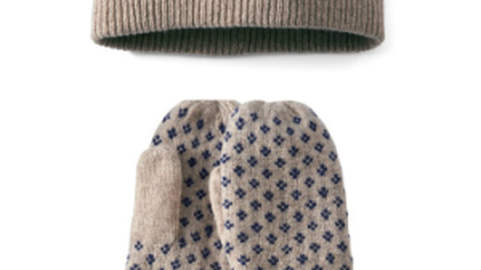 Bonnet et moufles Uniqlo