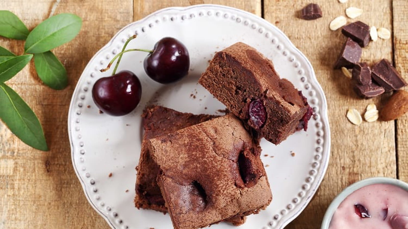 Brownie chocolat cerise