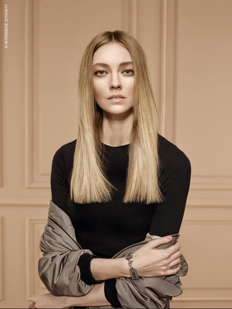 Coupe longue l&eacute;g&egrave;rement d&eacute;grad&eacute;e