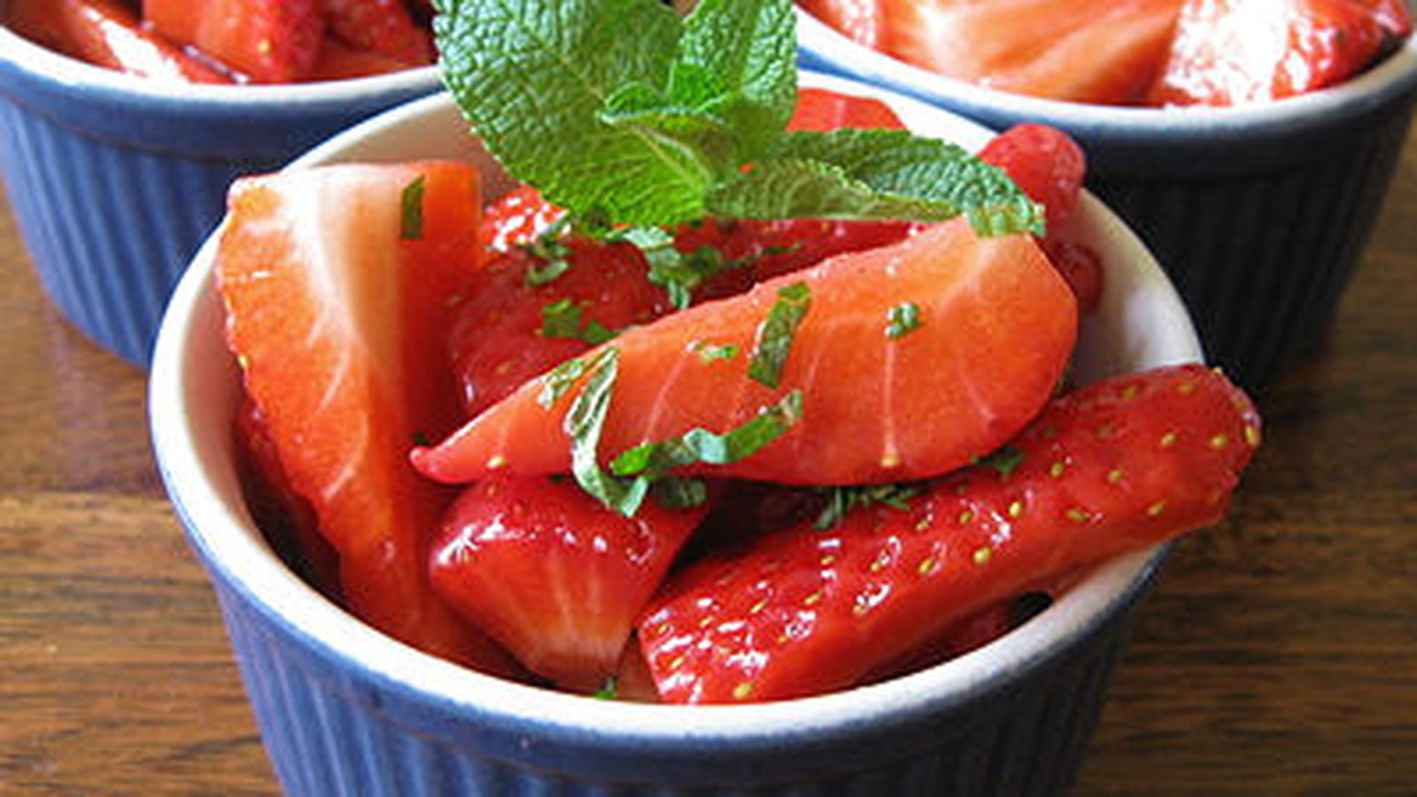 Trilogie de salade de fraises