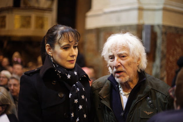 Hugues Aufray et Murielle étaient présents à la messe en hommage à Brigitte Bardot