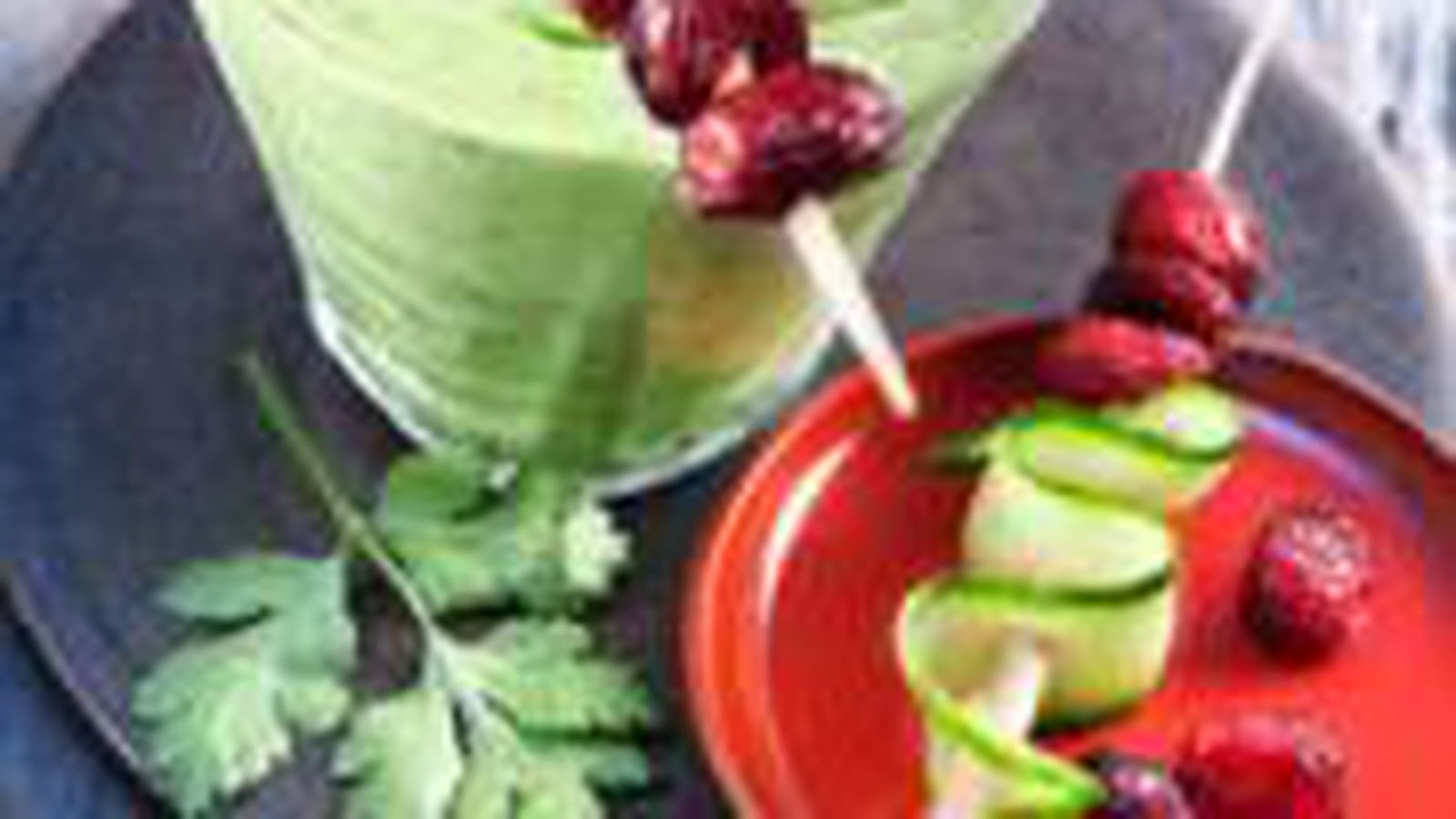 Smoothie aux avocats avec des Cranberries
