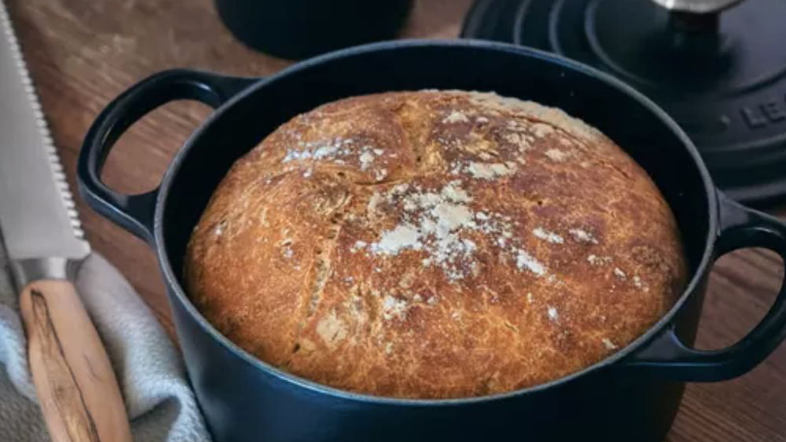 Pain de campagne en cocotte
