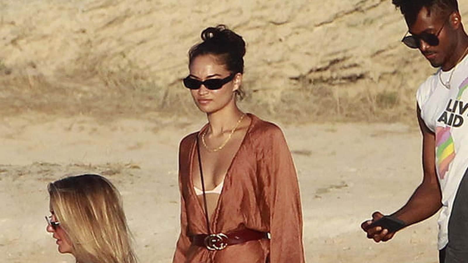 Shanina Shaik le 25 juillet 2018