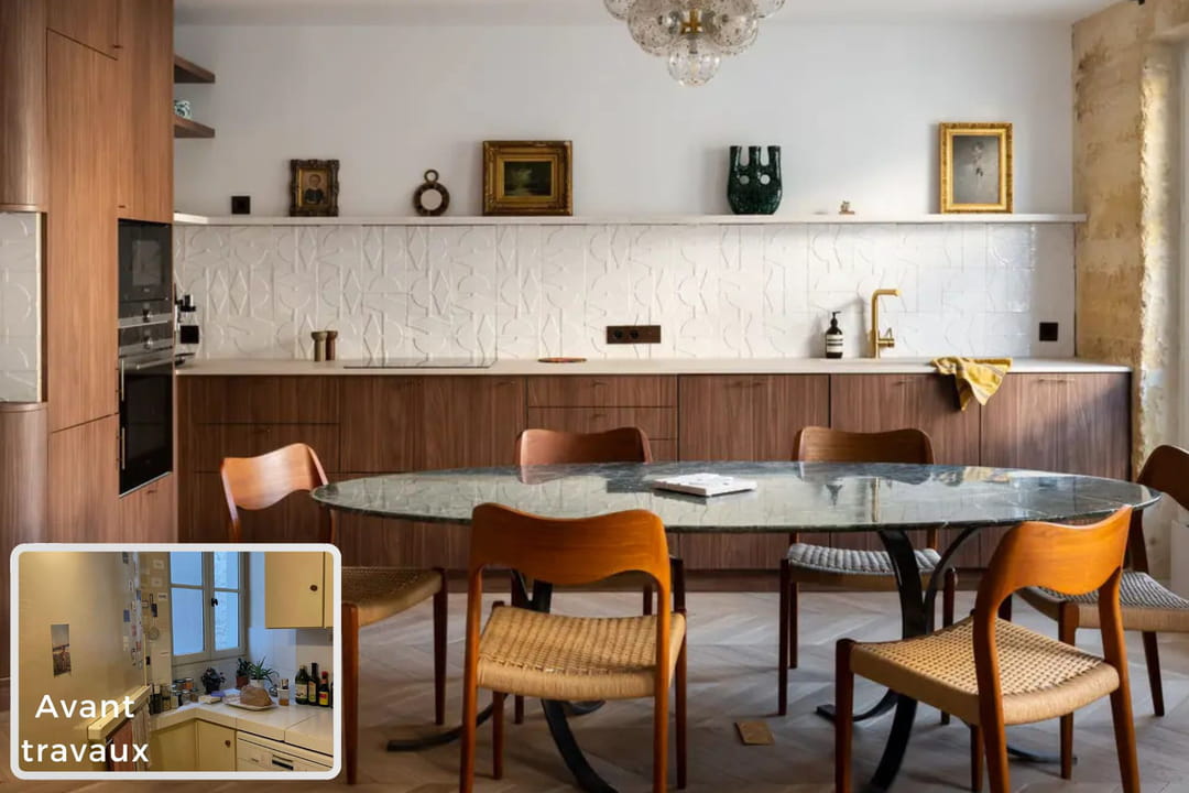 a modernized interior without giving up old furniture