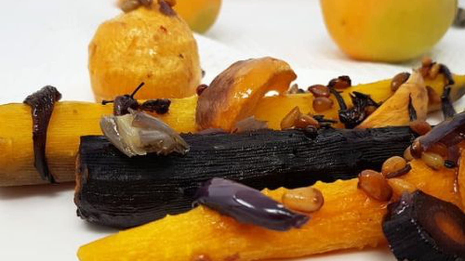 Légumes rôtis à l'huile de noisette