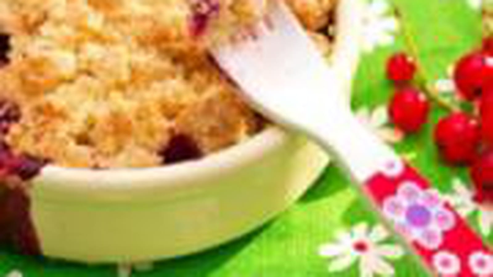 Crumble aux fruits rouges