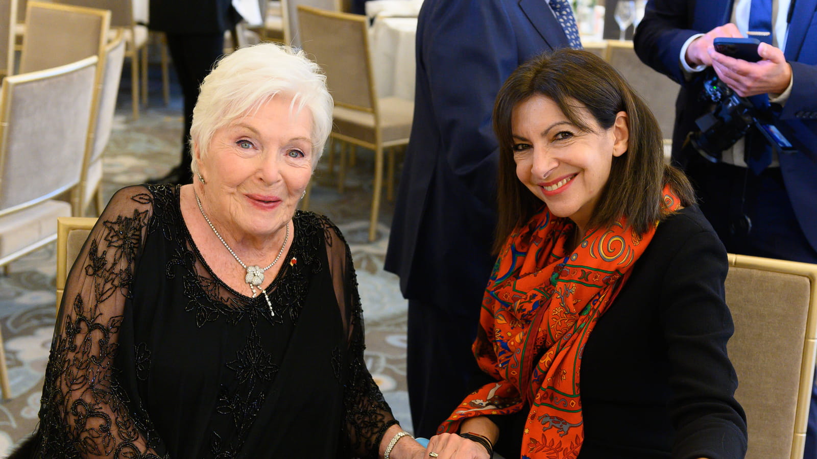 Line Renaud et Anne Hidalgo