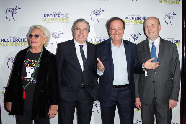 Véronique de Villèle, Bruno Dubois, Michel-Edouard Leclerc et Olivier de Ladoucette
