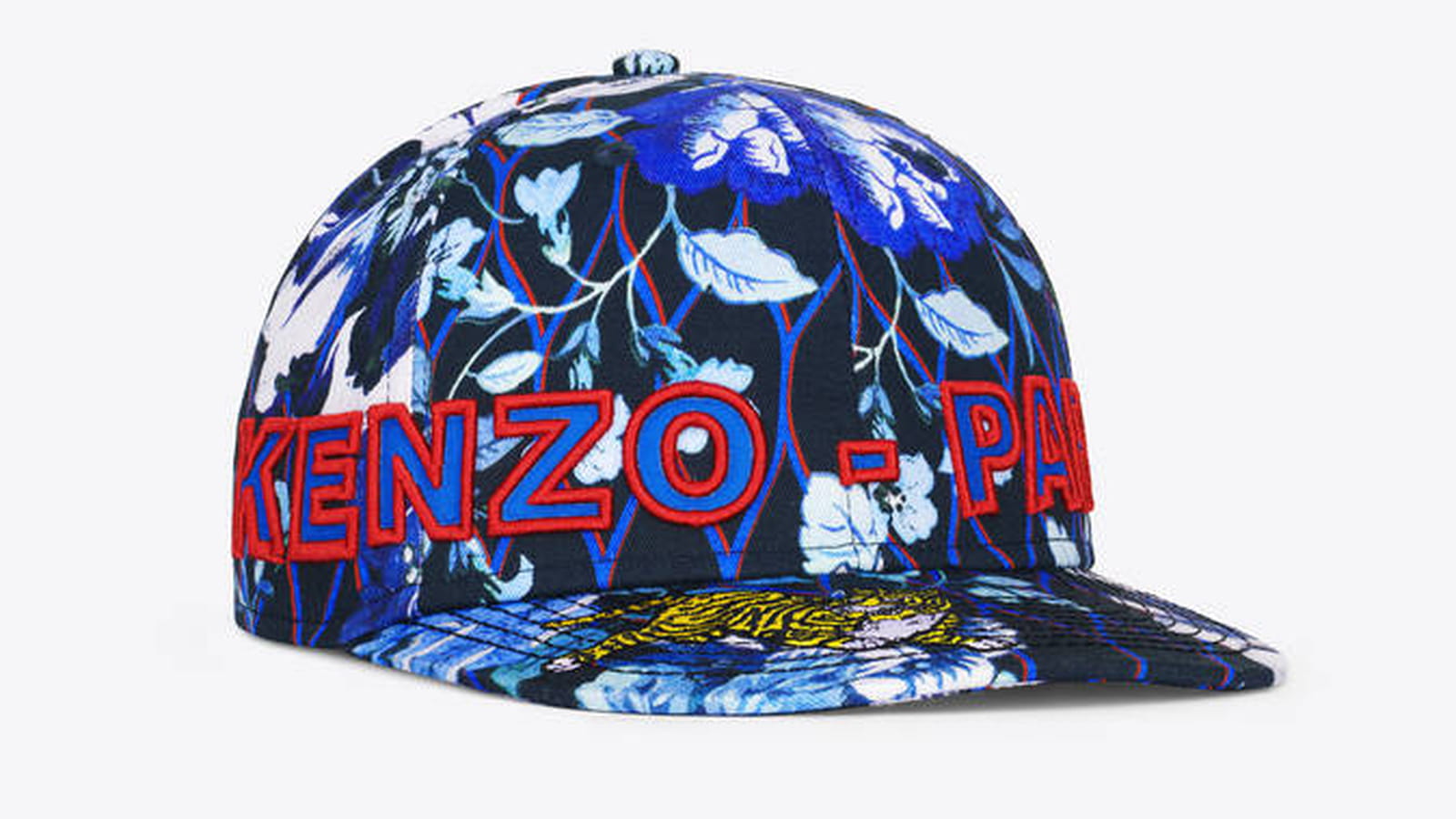 Casquette imprimée bleue