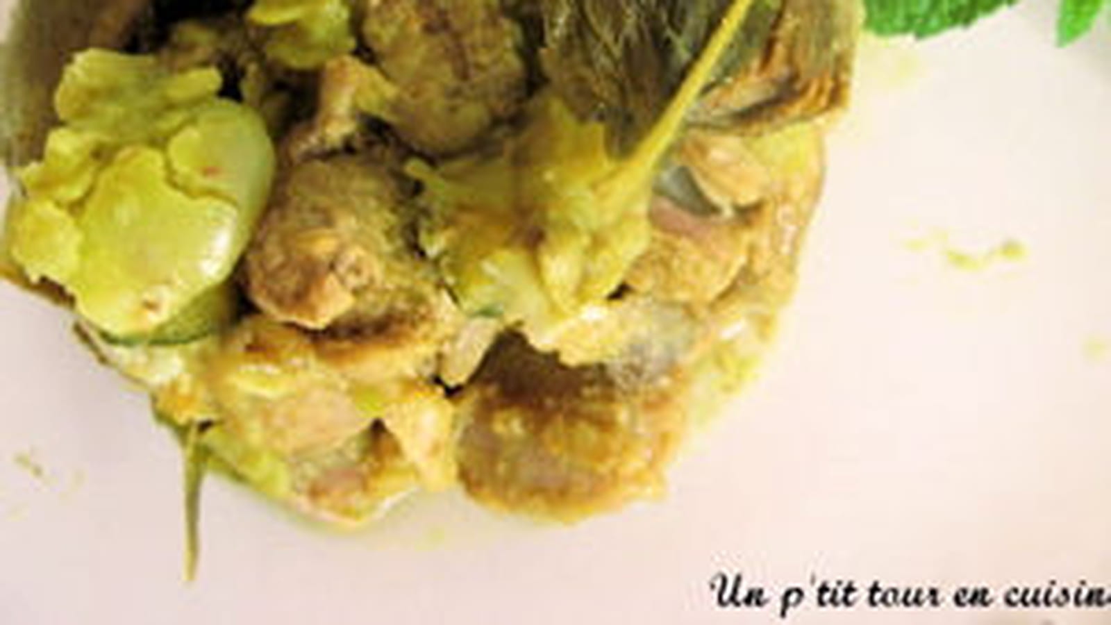 Tajine d'agneau aux artichauts