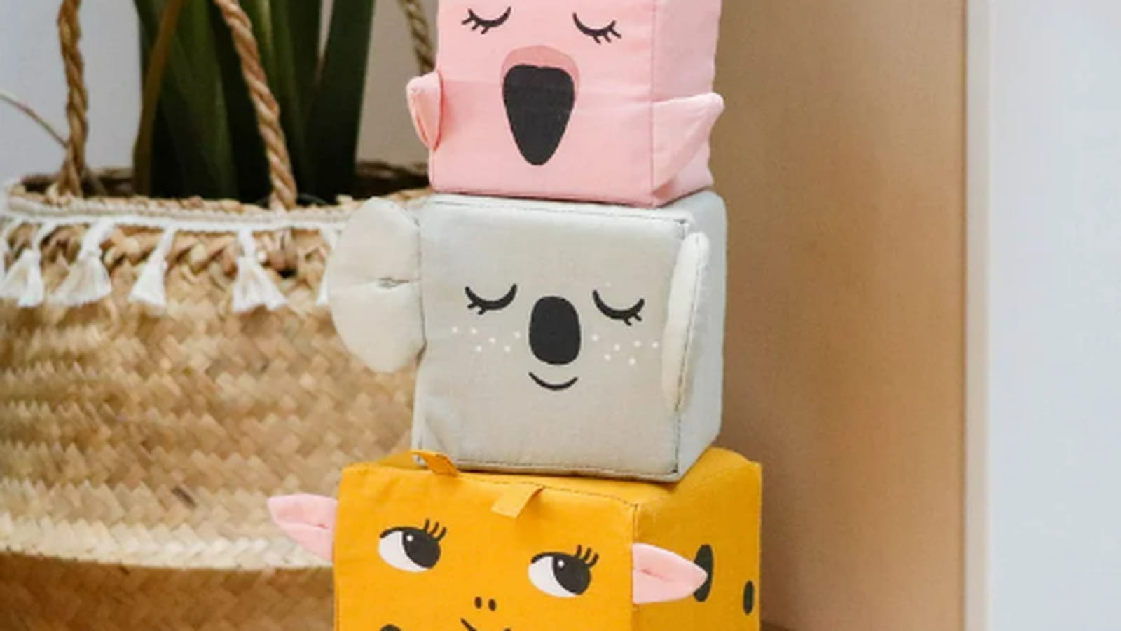 Cubes animaux en tissus, Roommate