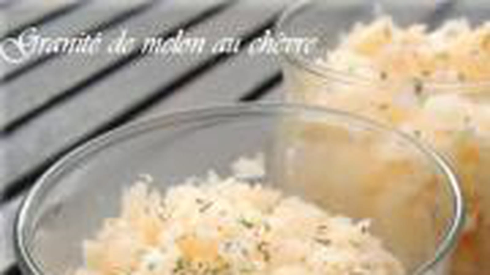 Granité de melon