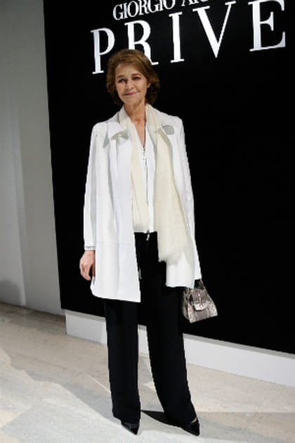 Charlotte Rampling au défilé Armani Privé