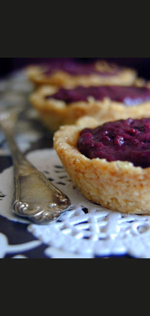 Tartelette au cassis chic