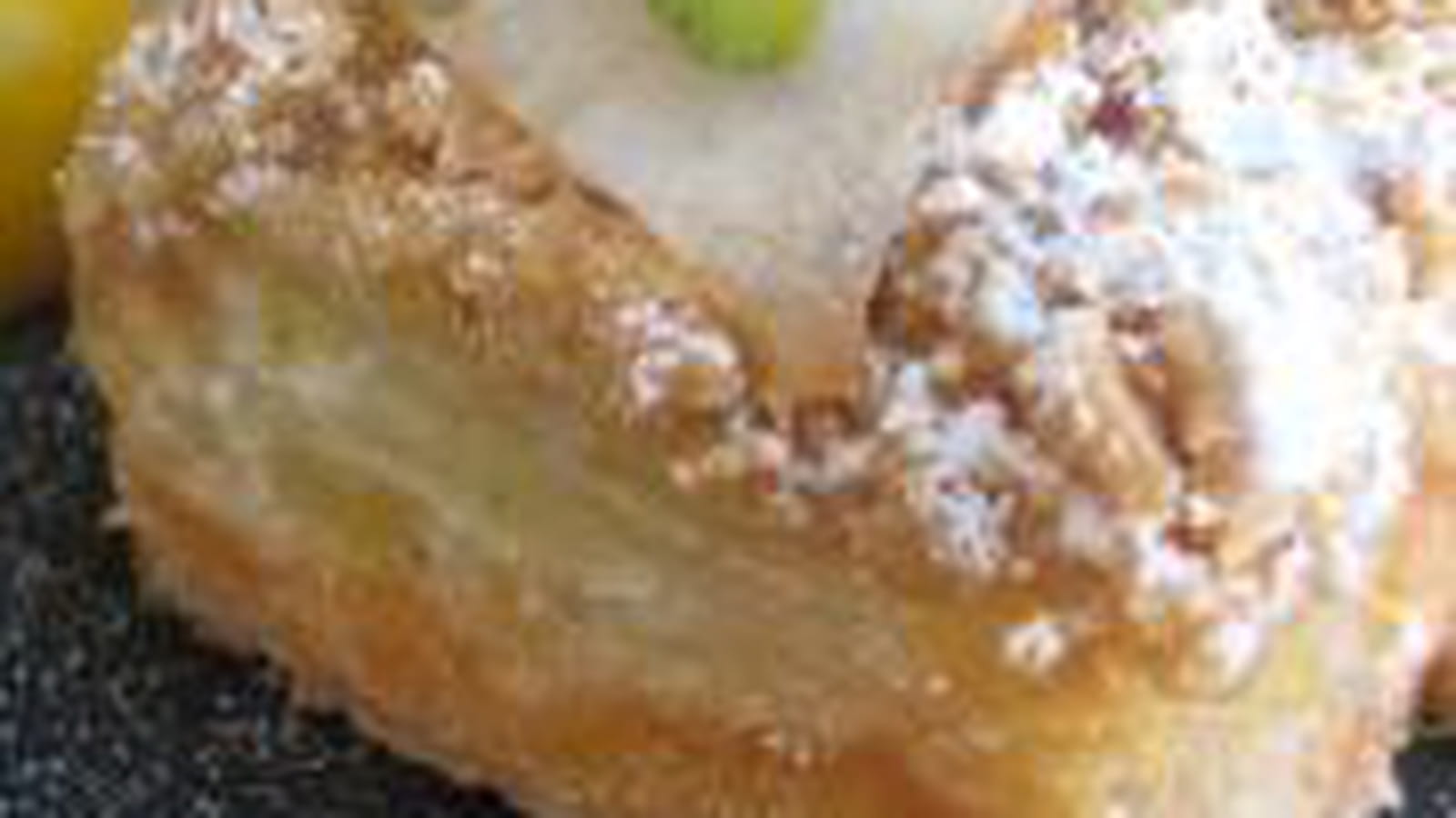 Tarte poire, choco et cacahuète