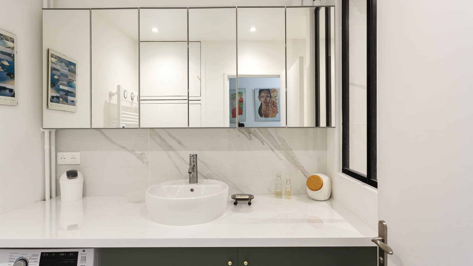 Salle de bains après