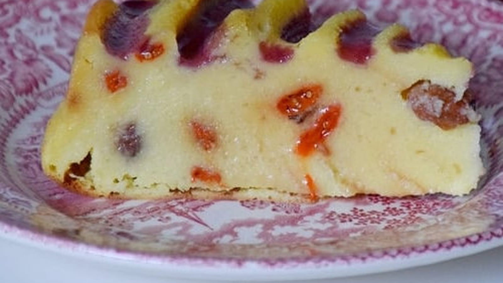 Flan pâtissier à la courgette aux baies de goji