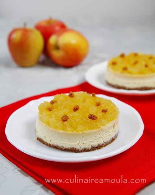 Cheesecake aux pommes et spéculoos