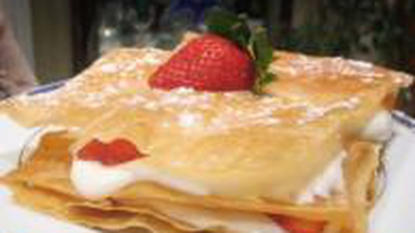Millefeuille aérien aux fraises