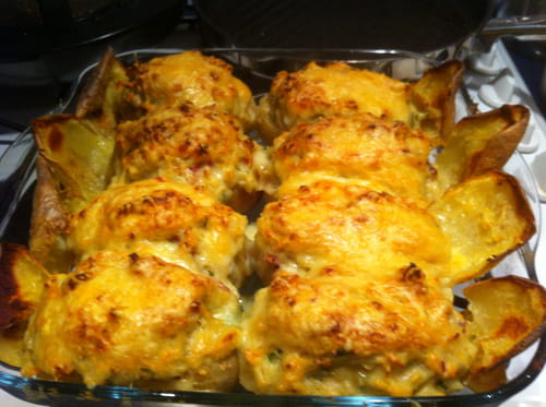 Pomme de terre Macaire aux lardons et fromage