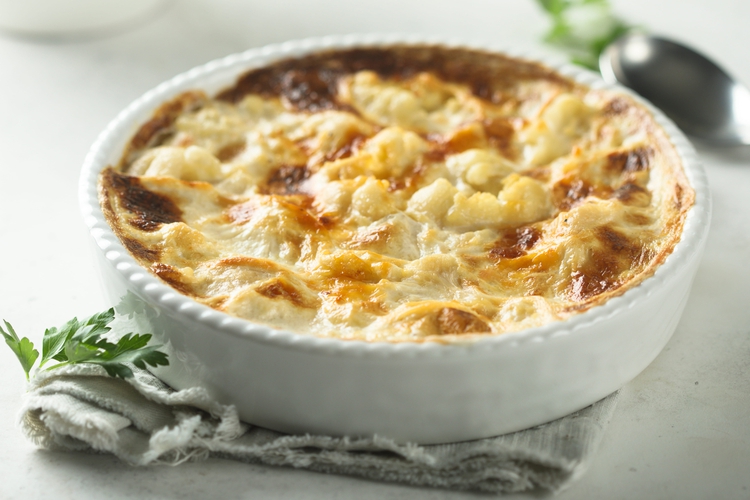 Cauliflower gratin with béchamel: the best recipe