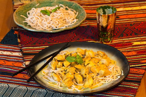 Poulet Thaï au lait de coco et citron vert