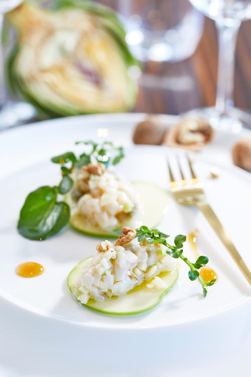 Tartare de noix de Saint-Jacques aux artichauts
