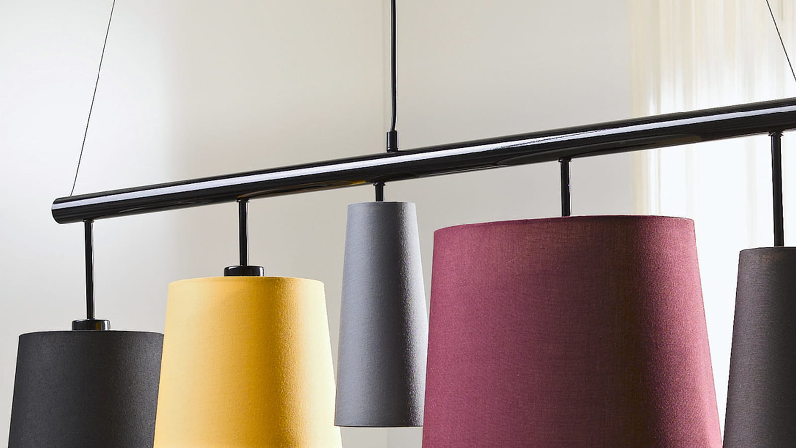 Suspension cinq abat-jour