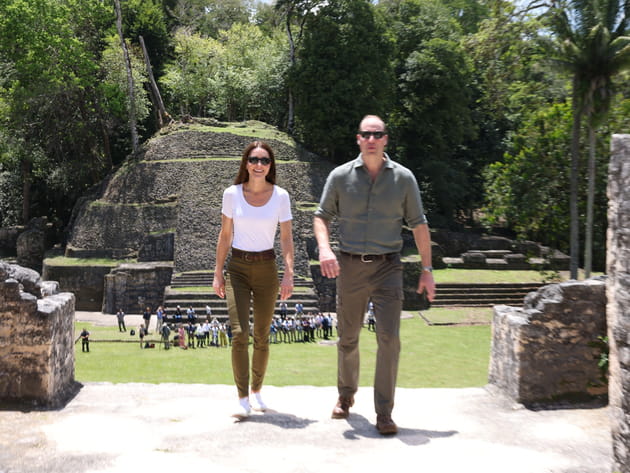 Kate et William, dans un site Maya