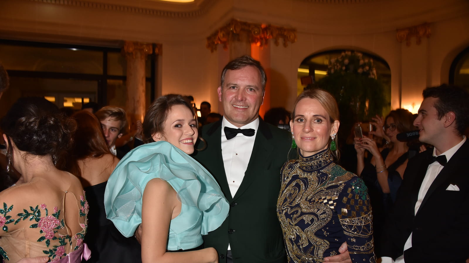 Princesse Emilia von Auersperg-Breunner et ses parents 
