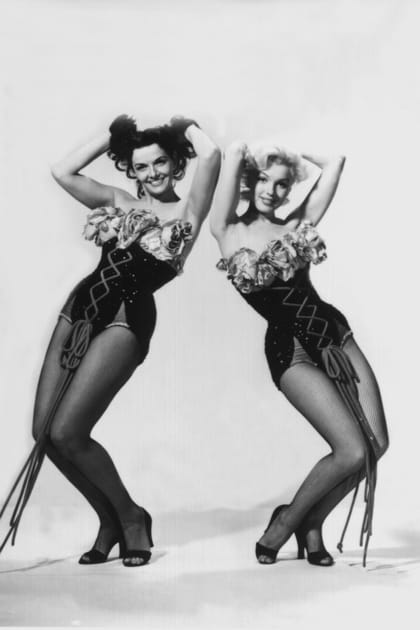 Marilyn Monroe en corset à froufrous et lacets