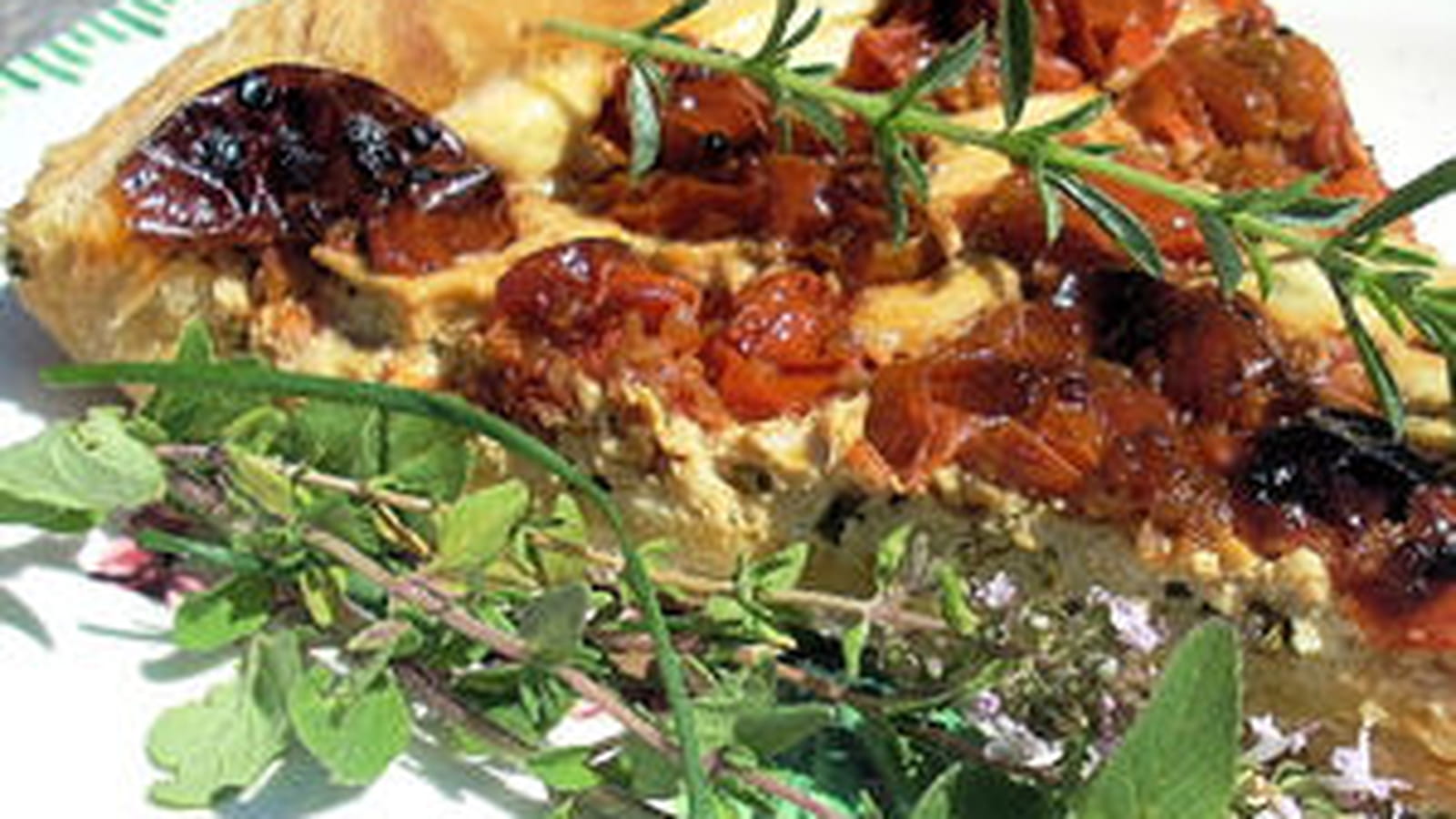 Tarte au chèvre frais