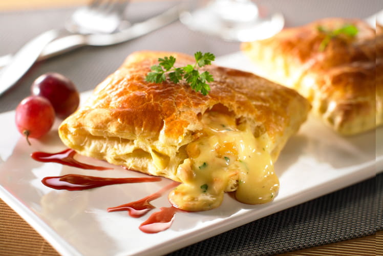 Feuilleté à l'Epoisses Berthaut et raisins-image