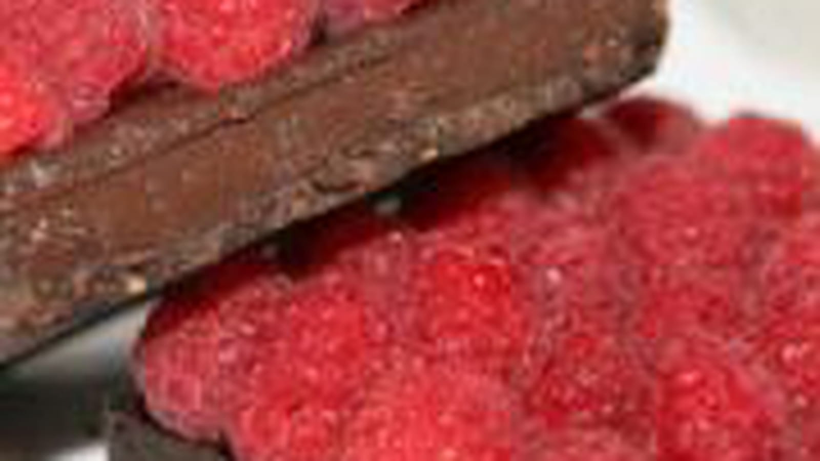 Tarte framboise chocolat