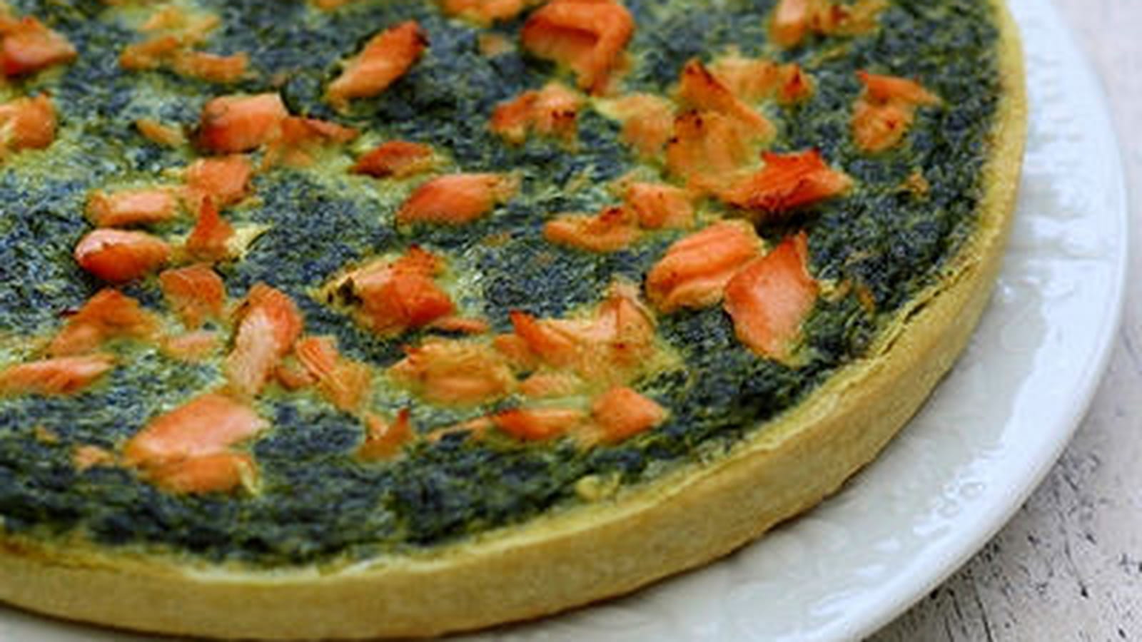Quiche épinards et saumon