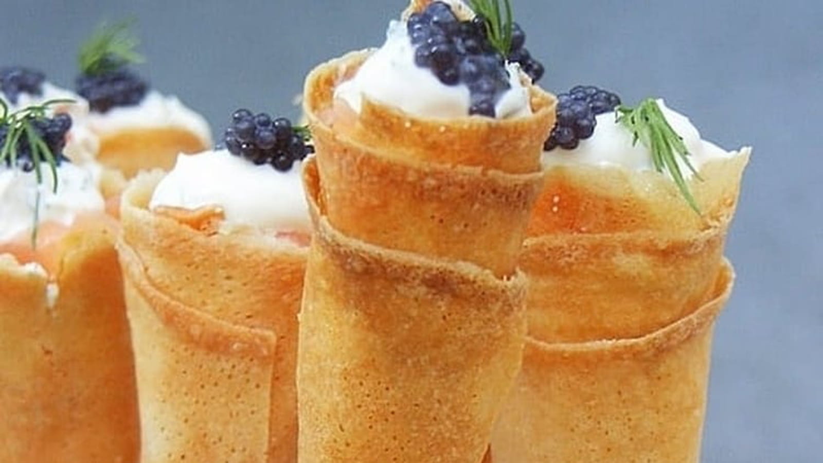 Amuse-bouches en cornet