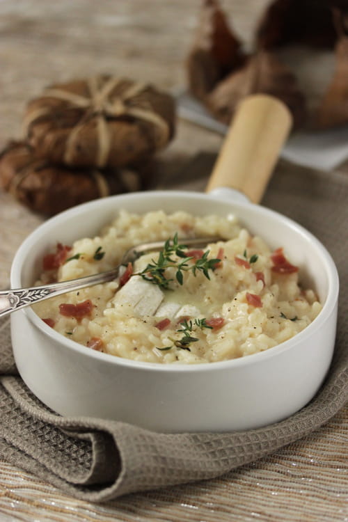 Risotto au Banon, jambon cru et thym
