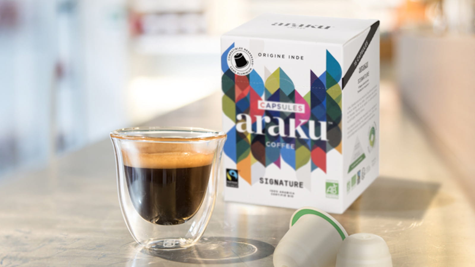Les capsules biodégradables Araku