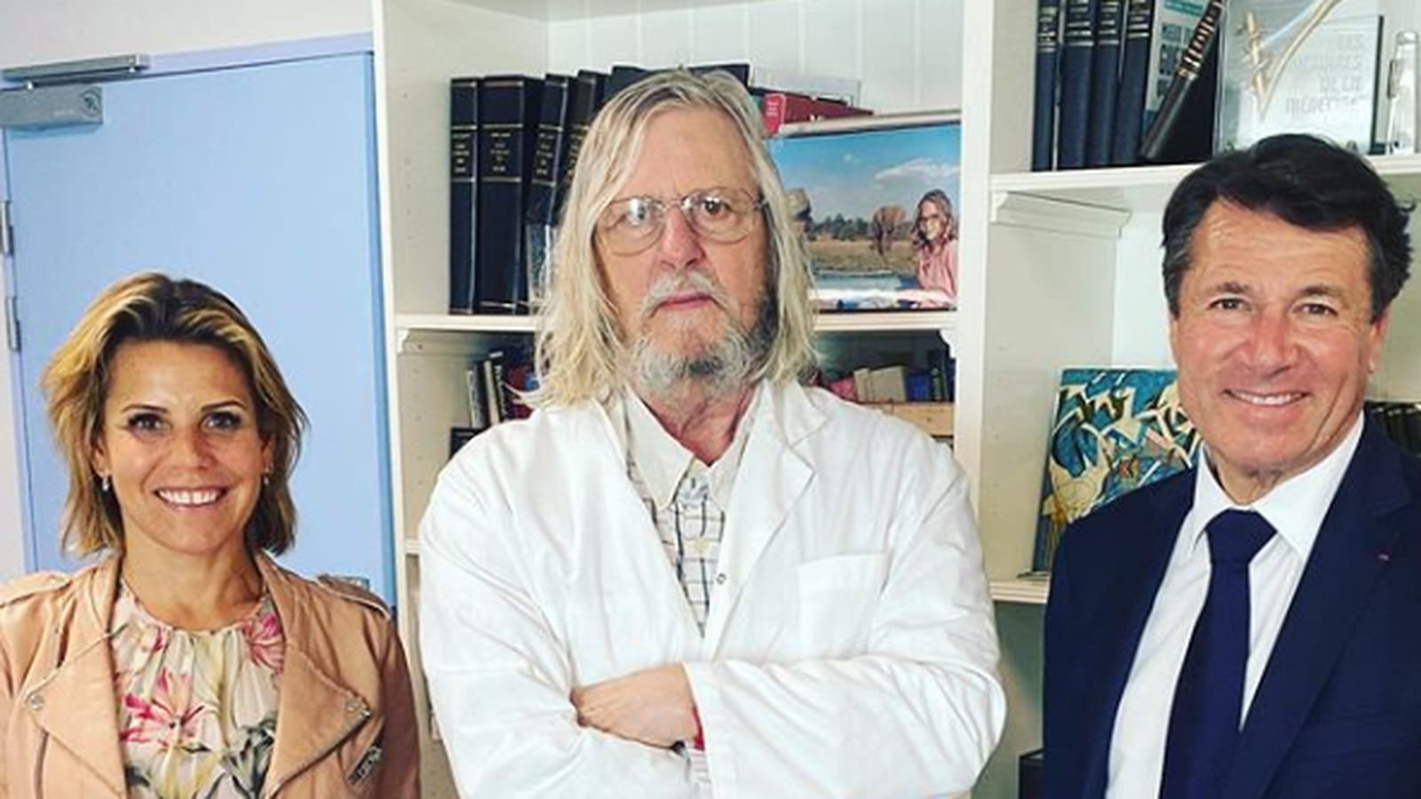 Laura Tenoudji, Didier Raoult et Christian Estrosi