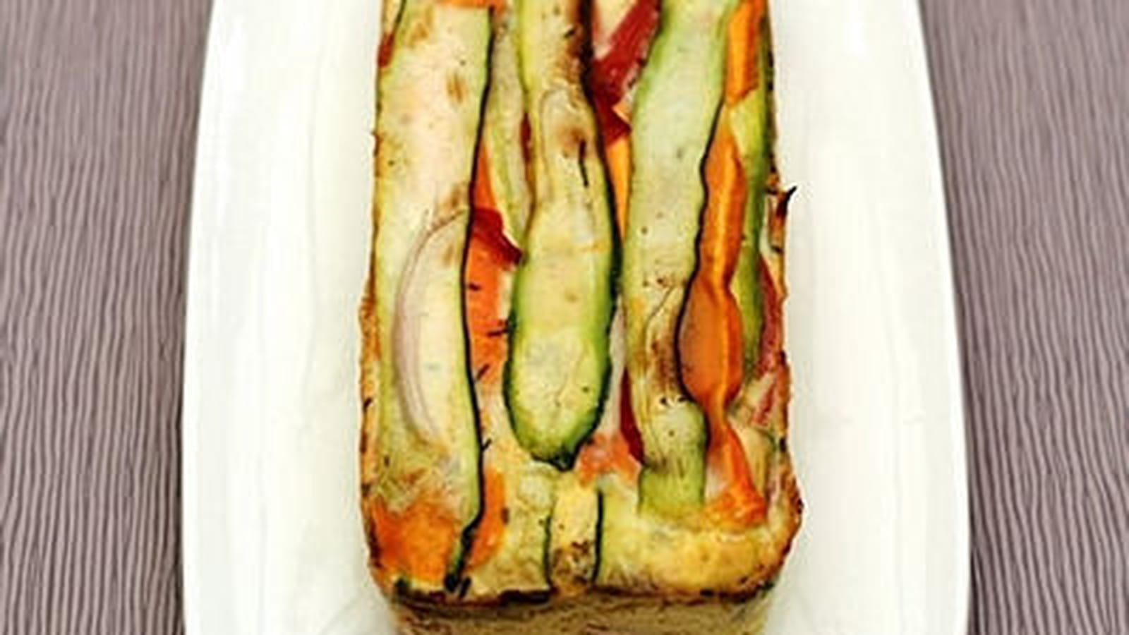Terrine de courgettes, poivrons et carottes façon flan